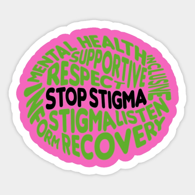 End The Stigma Merch Sticker by ersalia